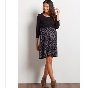 Pink blush maternity dress